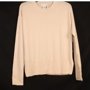 Nordstrom Signature 100% Cashmere Pullover Medium Beige